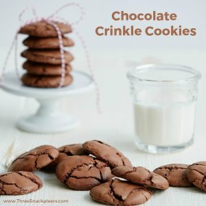 Chocolate Crinkle Cookies square