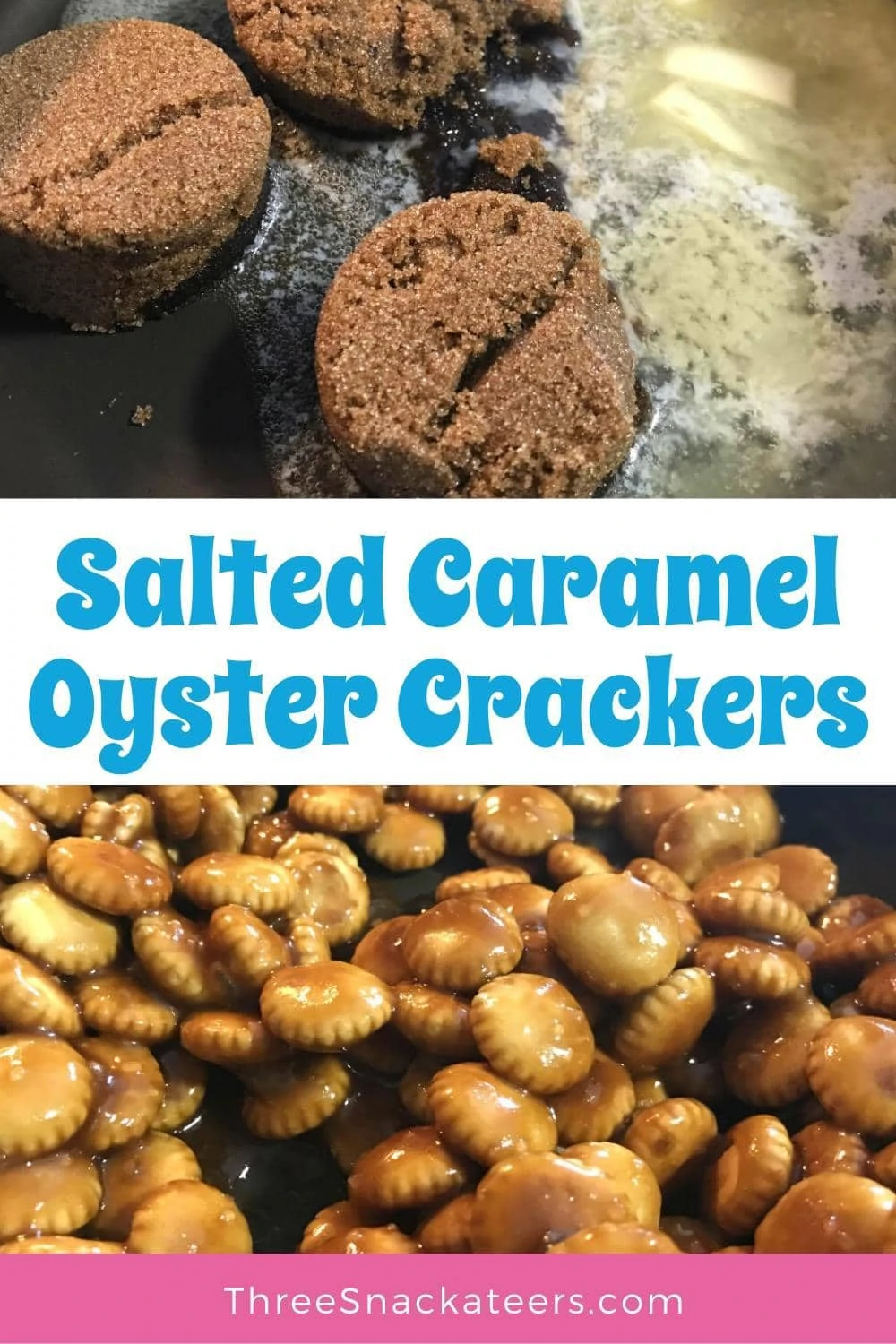 Salted Caramel Oyster Cracker Bites 