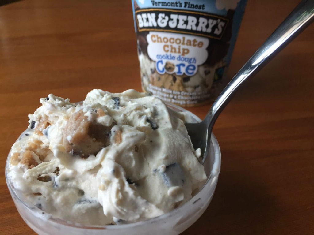 Ben and Jerrys Chocolate Chip Cookie Dough Core Ice Cream