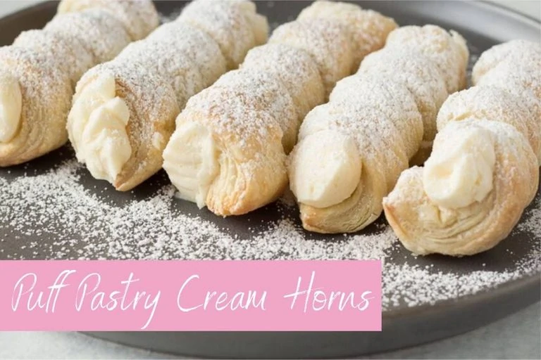 Easy Puff Pastry Cream Horns (Lady Locks) Recipe The Three Snackateers