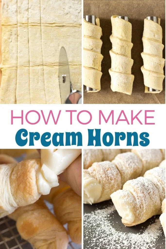 Easy Puff Pastry Cream Horns (Lady Locks) Recipe The Three Snackateers