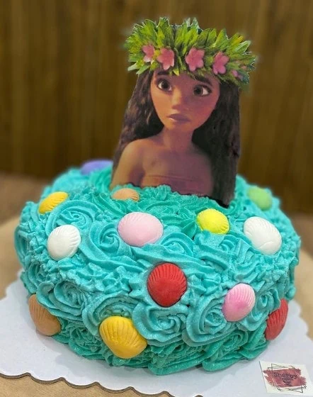 Baby Moana Birthday Cake Topper