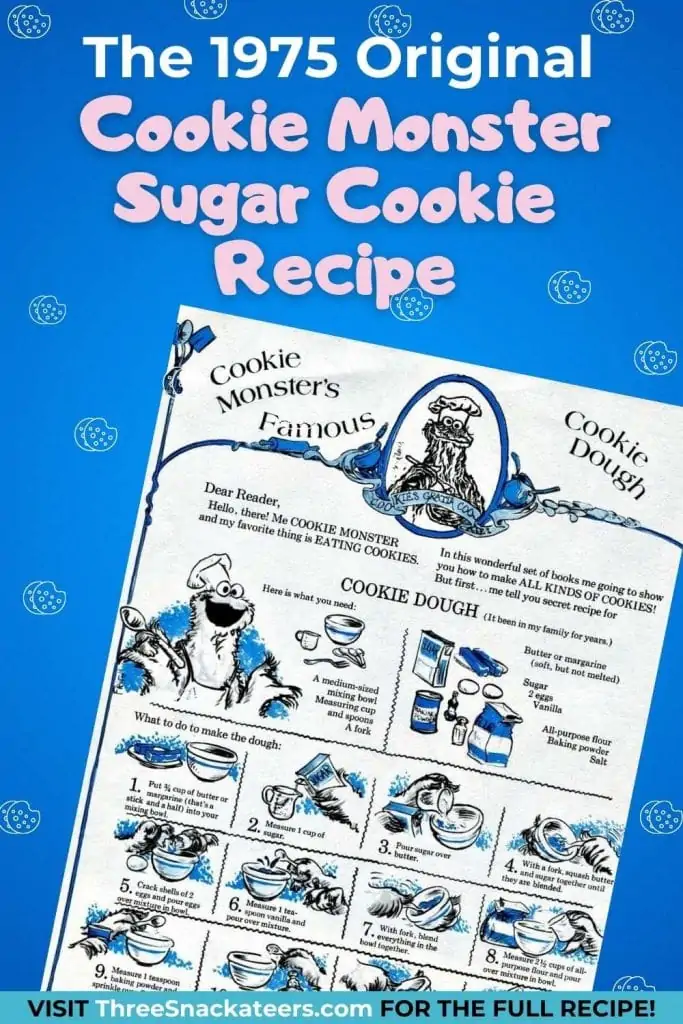 Original Cookie Monster Sugar Cookie Dough Recipe