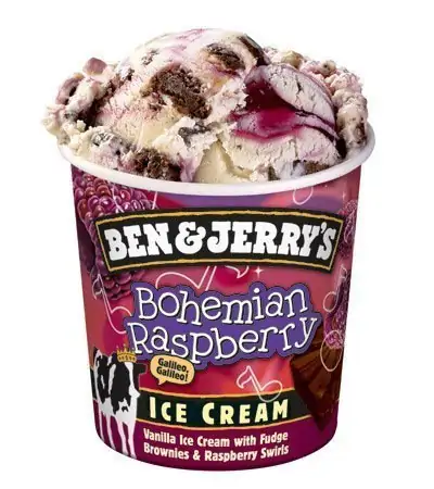 Ben and Jerrys Freddie Mercury Bohemian Raspberry Ice Cream Flavor