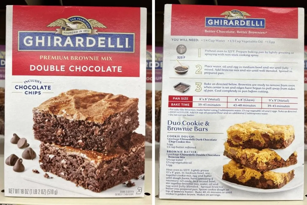 Ghirardelli Double Chocolate Brownie Mix Recipe